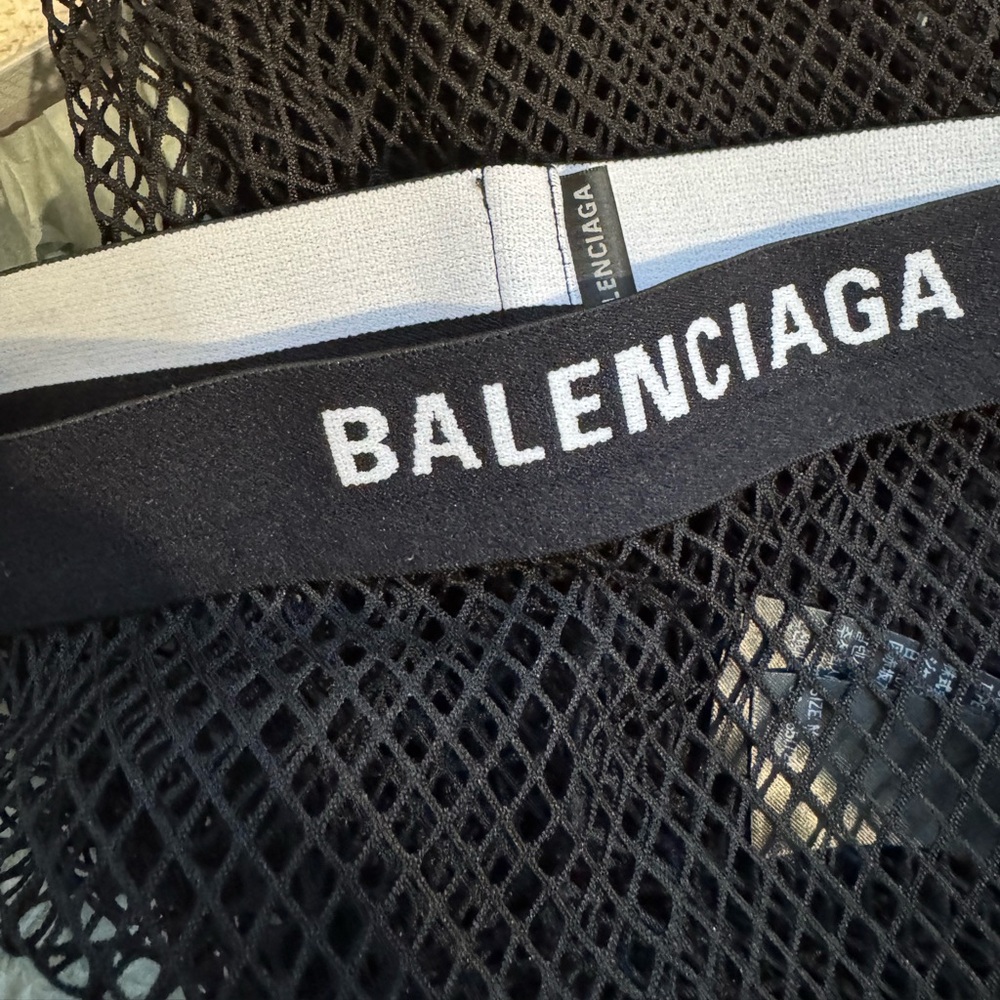 Balenciaga Black Mesh Stockings Size: M
